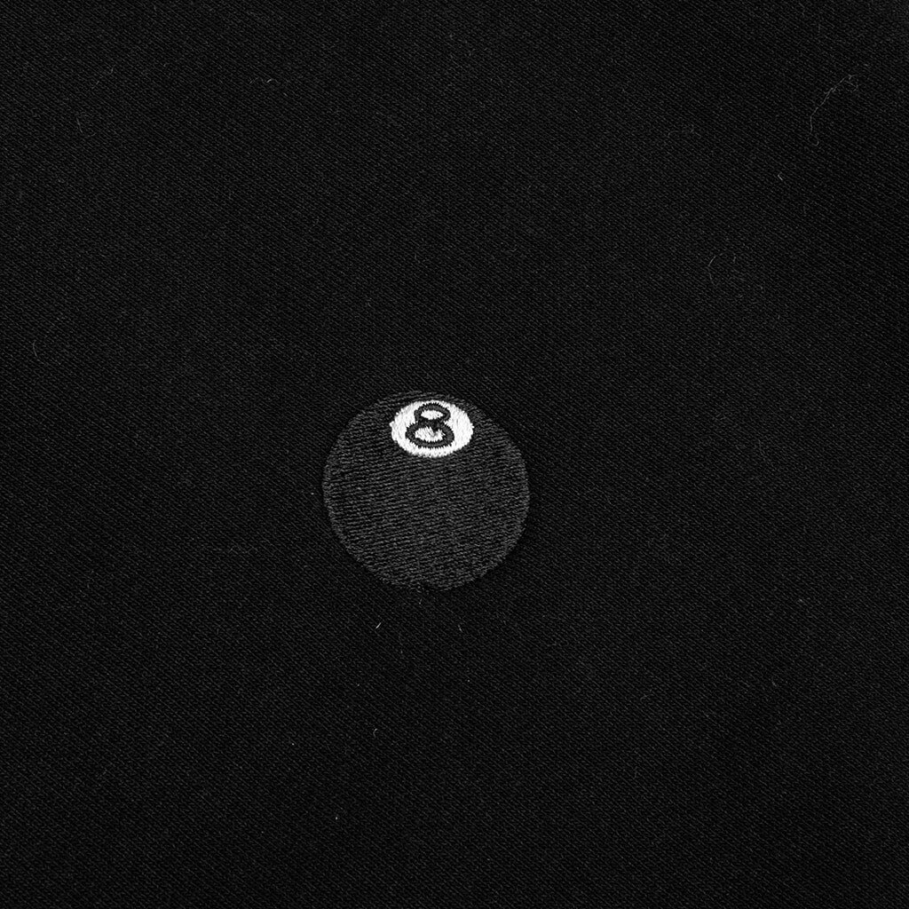 8 Ball Embroidered Hoodie - Black