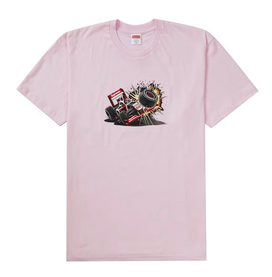 SUPREME CRASH TEE PINK