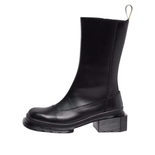 (WMNS) Dr. Martens Maybole Hi Square Toe Chelsea Boots 'Black' 41993001
