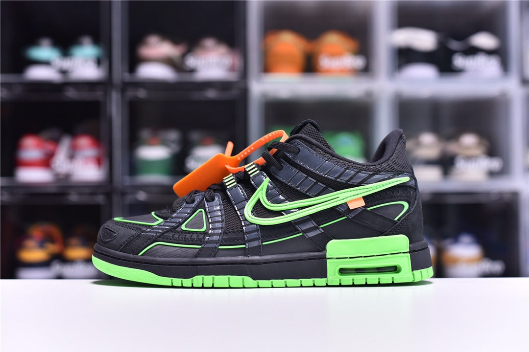 Nike Air Rubber Dunk X Off-White"Green St
rike”