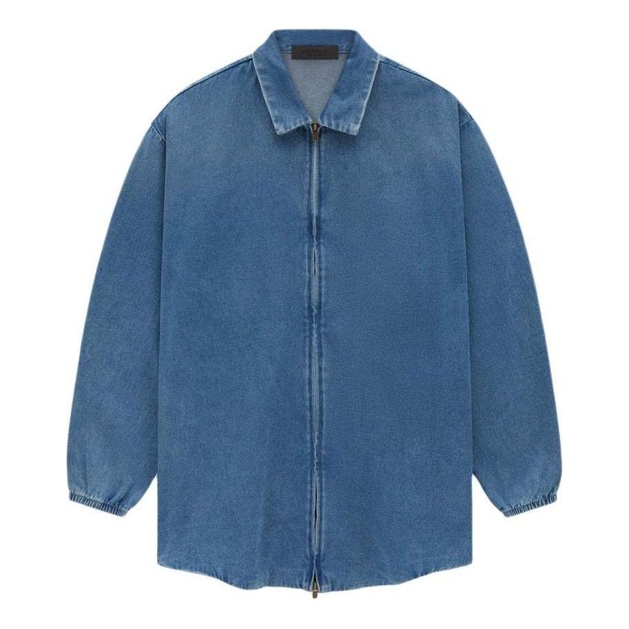 Fear of God Essentials SS24 Denim Overshirt 'Medium Wash' 202SU244590F