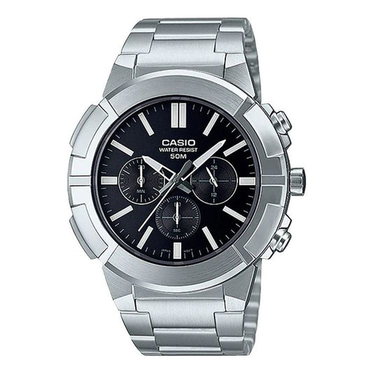 CASIO Male DRESS Japan / South Korea Fashion Sports Mens Black Analog MTP-E500D-1AV