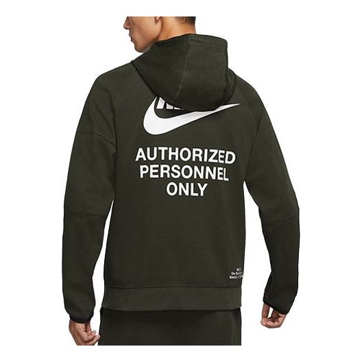 Nike Training Athleisure Casual Sports Hooded Jacket Green DM6549-355