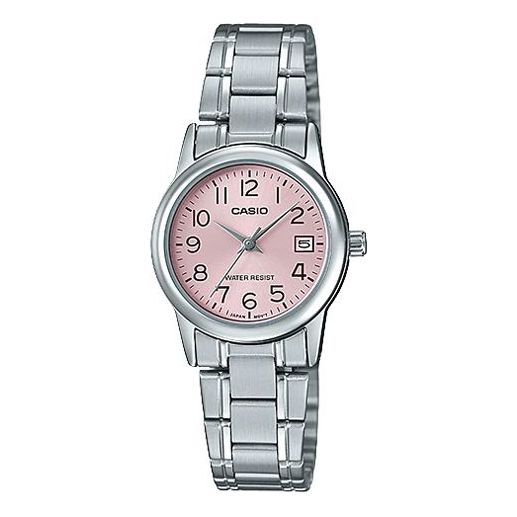 CASIO Quartz Stainless Steel Strap Pink Watch Dial Pink Analog LTP-V002D-4B
