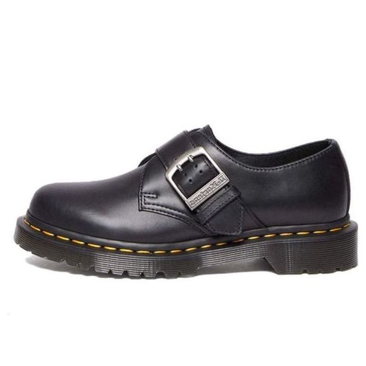 (WMNS) Dr. Martens 1461 Buckle Pull Up Leather Oxford Shoes 'Black' 31040001