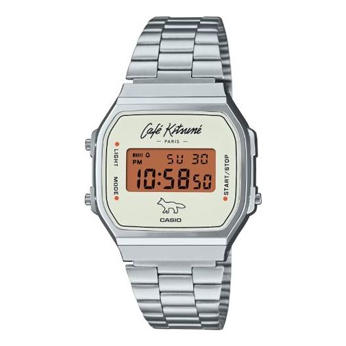 (WMNS) CASIO X Caf Kitsun Digital 'Silver' A168WECK-7A
