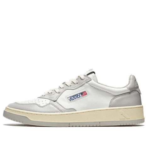 Autry Medalist Low Leather 'Grey White' AULM-WB10